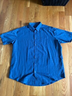 croft & barrow Short-Sleeve Button-Down Shirt - Blue